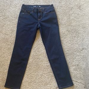 Old Navy mid rise power slim straight jeans 4 Petite